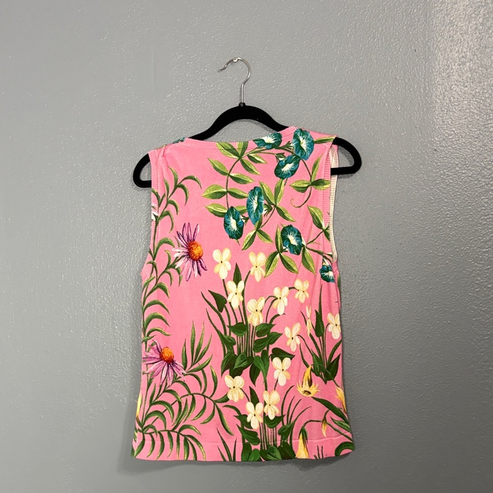 Oscar de la Renta 2 pieces Floral set Tapestry cardigan in pink. retail $3400 - Picture 5 of 8
